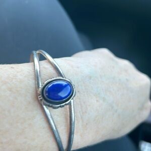 Lapis/Sterling Cuff